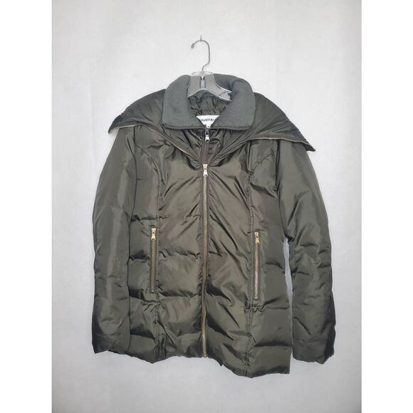 Hawke & Co Women's Down Hooded Puffer Coat Winter Ski Neutral - Picture 1 of 8